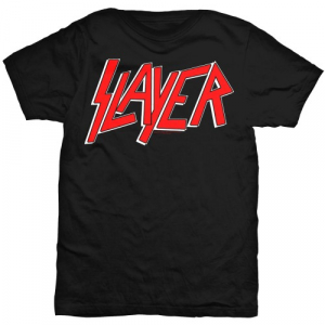 Slayer Classic Logo Men's Black T Shirt: Large - T-shirt L i gruppen ÖVRIGT / MK Test 6 hos Bengans Skivbutik AB (2628857)