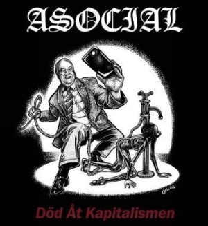 Asocial - Död Åt Kapitalismen (Vinyl) i gruppen VINYL / Rock hos Bengans Skivbutik AB (3640105)