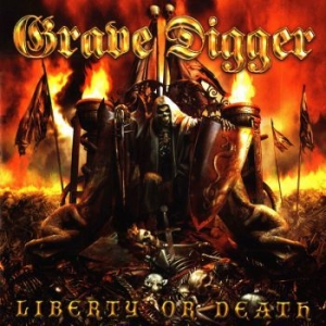 Grave Digger - Liberty Or Death (Red/Black Splatte i gruppen VINYL / Hårdrock/ Heavy metal hos Bengans Skivbutik AB (3846234)