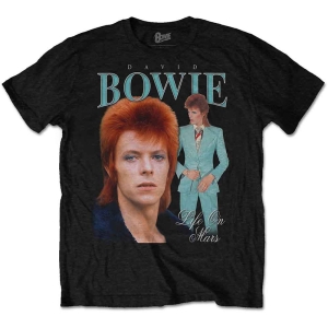 David Bowie - Life On Mars Homage Uni Bl    i gruppen MERCH / T-Shirt / Rockoff_Nya April24 hos Bengans Skivbutik AB (3942966r)