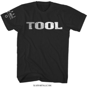 Tool - Unisex T-Shirt: Metallic Silver Logo (Sleeve Print) (Medium) i gruppen ÖVRIGT / MK Test 6 hos Bengans Skivbutik AB (4401113)