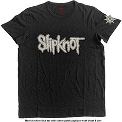 Slipknot - Unisex T-Shirt: Logo & Star (Applique) (Medium) i gruppen ÖVRIGT / MK Test 6 hos Bengans Skivbutik AB (4401170)