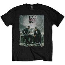 Bad Meets Evil - BAD MEETS EVIL UNISEX T-SHIRT: BURNT i gruppen ÖVRIGT / MK Test 6 hos Bengans Skivbutik AB (4403247)