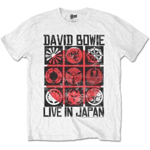 David Bowie - Live In Japan Uni Wht  1 i gruppen MERCH / T-Shirt / Rockoff_Nya April24 hos Bengans Skivbutik AB (5530242r)