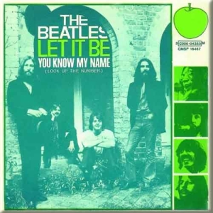 The Beatles - Let It Be/You Know My Name Magnet i gruppen MERCHANDISE / Merch / Pop-Rock hos Bengans Skivbutik AB (5536704)