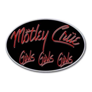 Motley Crue - Girls Girls Girls Logo Pin Badge i gruppen MERCHANDISE / Merch / Hårdrock hos Bengans Skivbutik AB (5537354)