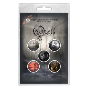 Opeth - Classic Albums Button Badge Pack i gruppen MERCHANDISE / Merch / Hårdrock hos Bengans Skivbutik AB (5537473)