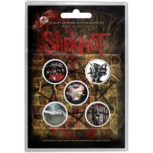 Slipknot - Albums Button Badge Pack i gruppen MERCHANDISE / Merch / Hårdrock hos Bengans Skivbutik AB (5537480)