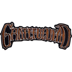 Grateful Dead - Gold Logo Woven Patch i gruppen MERCHANDISE / Merch / Pop-Rock hos Bengans Skivbutik AB (5537927)