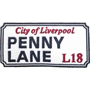 Rock Off - Penny Lane Liverpool Sign Woven Patch i gruppen ÖVRIGT / MK Export CDON Merch hos Bengans Skivbutik AB (5538347)