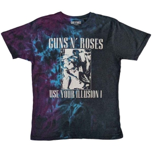 Guns N Roses - Uyi Monochrome Uni Blue Dip-Dye    S i gruppen MERCHANDISE / T-shirt / Nyheter / Hårdrock hos Bengans Skivbutik AB (5542241r)