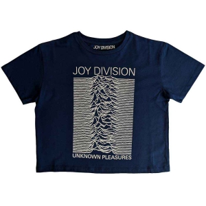 Joy Division - Unknown Pleasures Fp Lady Denim Crop Top i gruppen MERCHANDISE / T-shirt / Pop-Rock hos Bengans Skivbutik AB (5543163r)