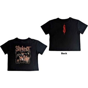 Slipknot - Band Frame Lady Bl Crop Top:  i gruppen MERCHANDISE / T-shirt / Hårdrock hos Bengans Skivbutik AB (5543183r)