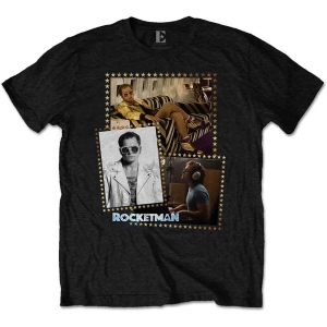 Elton John - Rocketman Montage Uni Bl  i gruppen MERCHANDISE / T-shirt / Nyheter / Pop-Rock hos Bengans Skivbutik AB (5543912r)