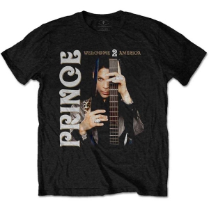 Prince - Welcome 2 America Uni Bl  i gruppen MERCHANDISE / T-shirt / Nyheter / Pop-Rock hos Bengans Skivbutik AB (5545867r)