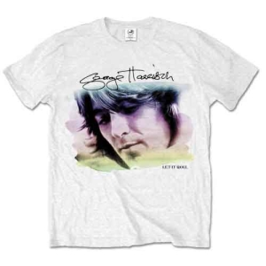 George Harrison - Water Colour Portrait Uni Wht  i gruppen MERCHANDISE / T-shirt / Nyheter / Pop-Rock hos Bengans Skivbutik AB (5547200r)