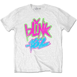 Blink-182 - Neon Logo Boys T-Shirt Wht i gruppen MERCHANDISE / Merch / Nyheter / Punk hos Bengans Skivbutik AB (5548656r)