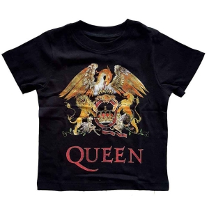 Queen - Classic Crest Toddler T-Shirt Bl i gruppen MERCHANDISE / Merch / Nyheter / Pop-Rock hos Bengans Skivbutik AB (5548806r)