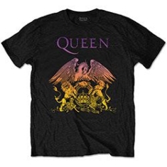 Queen - QUEEN MEN'S TEE: GRADIENT CREST i gruppen MERCH / T-Shirt / Sommar T-shirt 23 hos Bengans Skivbutik AB (3586117r)