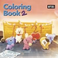 BT21 - Coloring book 2 i gruppen MERCHANDISE / Merch / K-Pop hos Bengans Skivbutik AB (4045150)